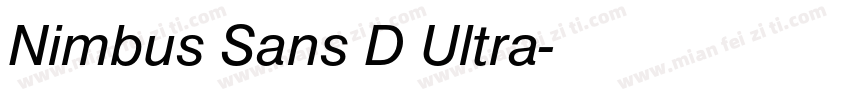 Nimbus Sans D Ultra字体转换